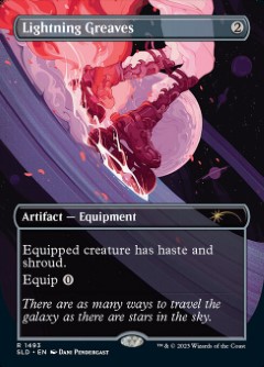 Lightning Greaves Secret Lair Drop - Wormhole Art